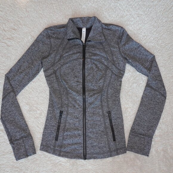 Women's Size 4 Lululemon Define Jacket Luon, Heathered Black, Like New - Picture 2 of 6